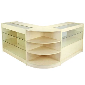Retail Counter Shop Display Storage Cabinets Showcase Shelves Reception Desk - Picture 1 of 12