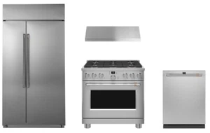 Cafe Stainless Pro Package with 36" Range and 42" Built In Refrigerator - Picture 1 of 5