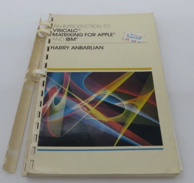 Введение в матрицу VISICALC для Apple и IBM от Harry Anbarlian книга  - Изображение 1 из 4