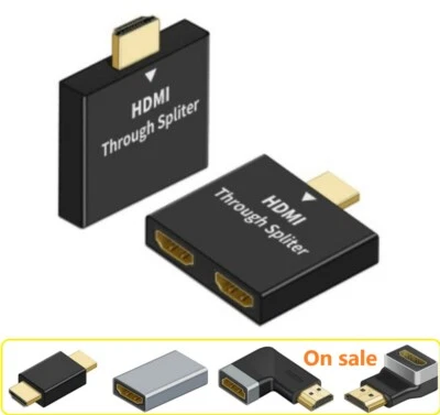 HDMI Male To Dual HDMI Female Splitter Adapter Converter For HD TV Hot DH - Image 1 of 4