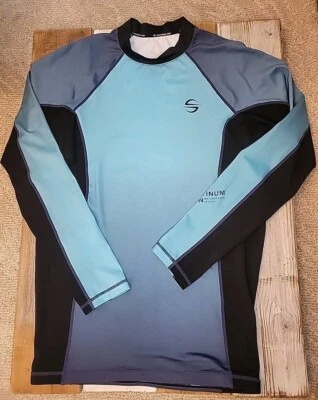 Pulôver Platinum Sun Watersports Apparel UPF 50 manga longa preto água GG - Imagem 1 de 4