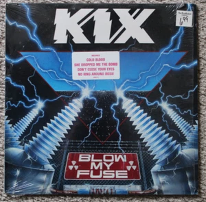 KIX Blow My Fuse Original 1988 Atlantic 81877-1 Vinyl Record LP Promo Sticker - Picture 1 of 6