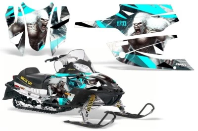Calcomanías adhesivas gráficas de trineo para Arctic Cat Firecat/Sabercat 2003-2006 YETI TL Foto 1 de 2