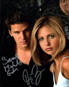 Buffy l'ammazzavampiri foto firmata 8x10 Gellar Boreanaz Beckett JSA Cert Auto - Foto 1 di 3