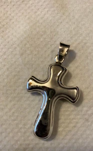 9.25 Sterling Silver Pendant Cross - Picture 1 of 6