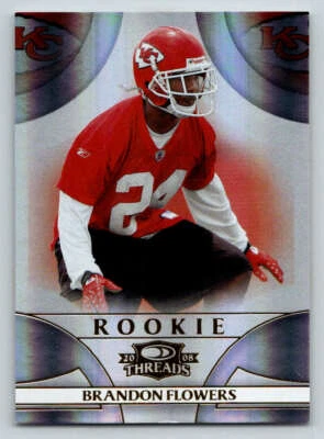 2008 Donruss Threads #160 Brandon Flowers RC 999 (ref 196661) - Image 1 of 2