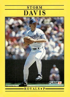 1991 Fleer #556 Storm Davis - Image 1 of 2
