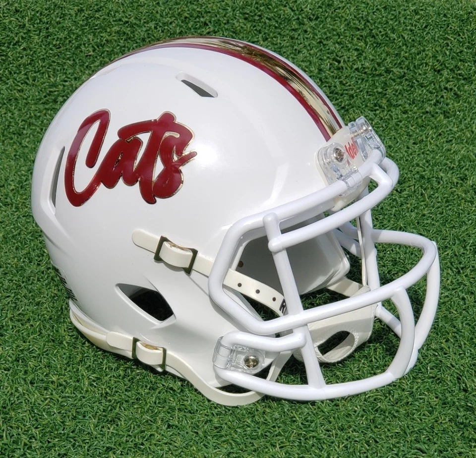 MINICASCO DE FUTBOL TEXAS STATE BOBCATS 2025 BLANCO "Cats" Foto 1 de 1