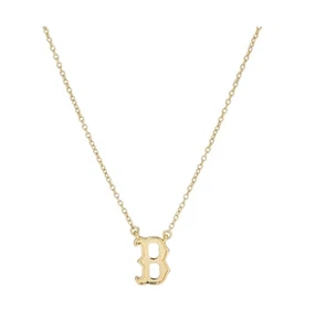 Bijoux Sport by Luv Aj MLB Gold Plated Brass Logo Charm Necklace Boston Red Sox - Picture 1 of 1