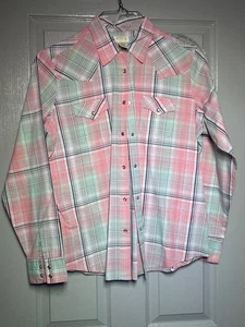 As real as a wrangler size, extra large pink, pearl, snap western yolks rodeo - Picture 1 of 7