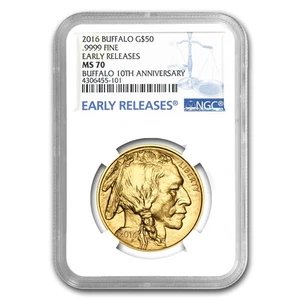 2016 1 oz Gold Buffalo MS-70 NGC (Early Releases) - Picture 1 of 3