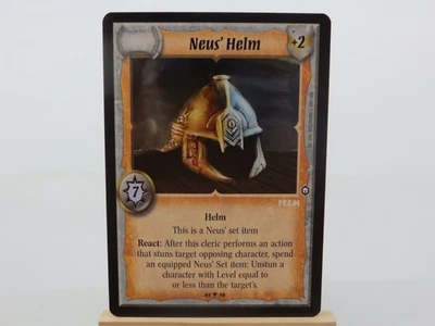 WARLORD Saga of the Storm CCG Helm Item Card NEUS' HELM 67/78 - Image 1 of 2