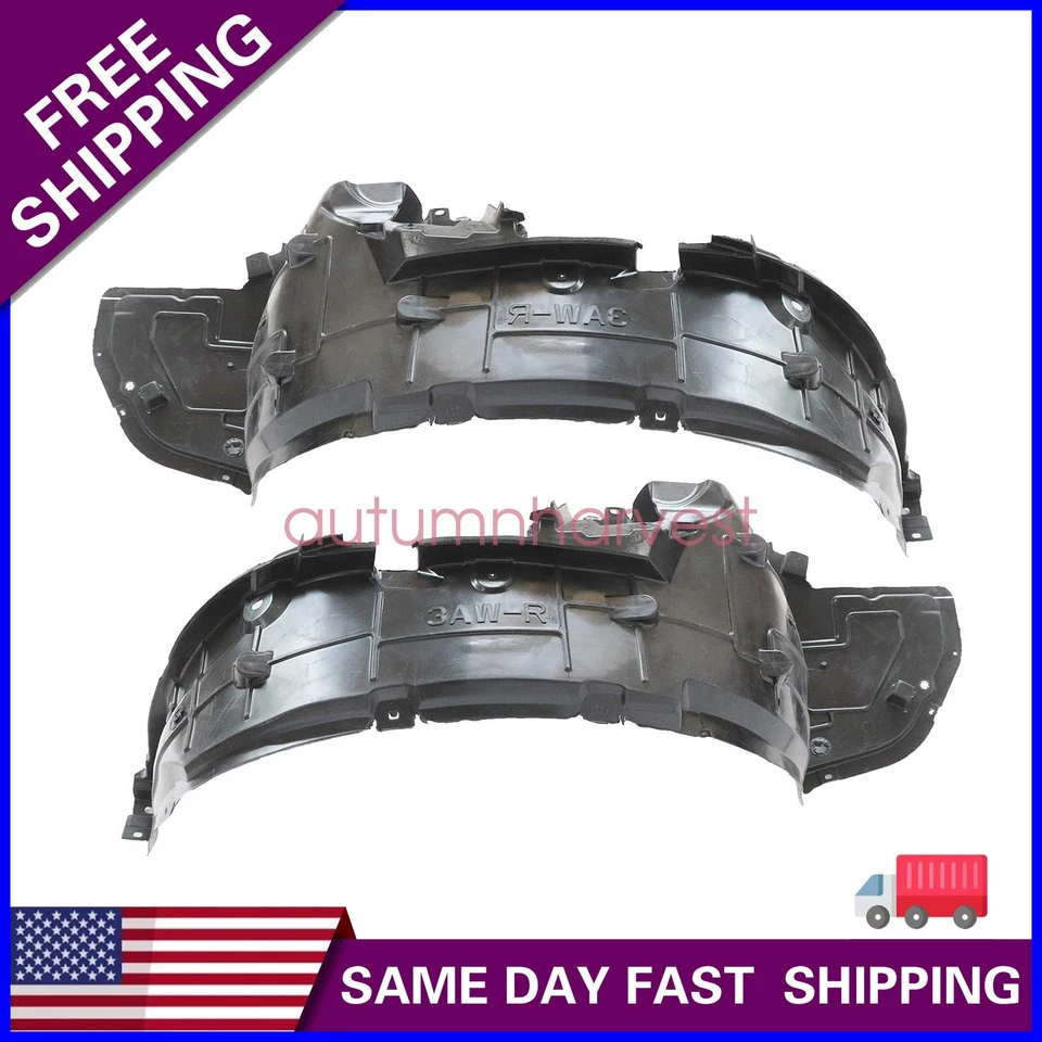 Juego de 2x forro guardabarros interior delantero Fit 2015-2019 Nissan Versa NI1248139 NI1249139 Foto 1 de 4