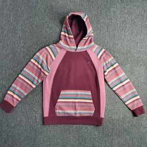 Hooey Hoodie Girls Sz Large Maroon Youth Savanna Serape Southwest Aztec Pullover - Picture 1 of 11