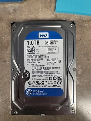 Western Digital WD10EZEX-75ZF5A0, 1TB HDD, 7200RPM, 3.5", 19558 Hours On - image 1 of 4