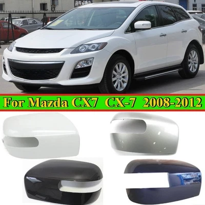 Cubierta del espejo retrovisor lateral del coche para Mazda CX-7 CX7 2007-2012 tapa del ala Foto 1 de 4