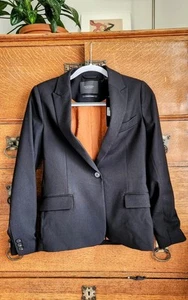 Scotch & Soda Womens Black Classic Tailored Blazer w/Jacquared Lining - XS - Picture 1 of 8