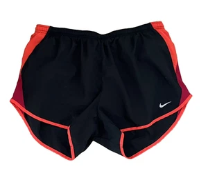 NIKE DRI-FIT BLACK RED RUNNING SHORTS WITH LINER MEN'S SIZE LARGE - Picture 1 of 3
