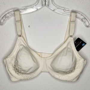 OLGA NWT 40C Ivory Gentle Lift Lace Trim Underwire Bra 5001 NEW - Picture 1 of 8
