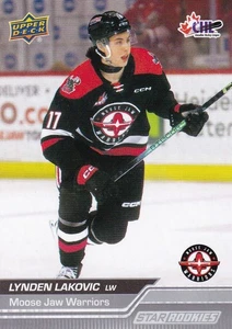 2023-24 Upper Deck CHL Star Rookies #366 Lynden Lakovic, Moose Jaw Warriors - Picture 1 of 1