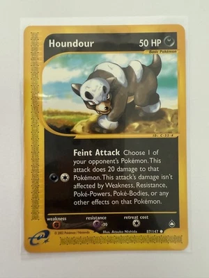 Pokémon TCG Houndour Aquapolis 87/147 Regular Common Card HP - Image 1 of 2