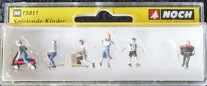 NOCH   15811    (Spur HO)    spielende Kinder + OVP   - unbenutzt - Bild 1 von 2