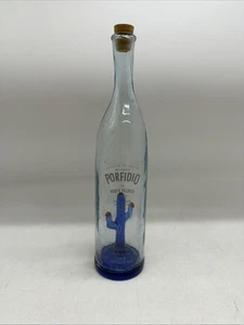 PORFIDIO TEQUILA CACTUS BOTELLA AZUL VACÍA 750 ML Hecho en México  - Imagen 1 de 6