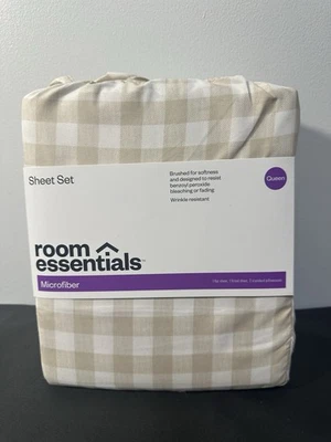 Juego de Sábanas Microfibra Caqui Guinga - Room Essentials 0186 NUEVO Talla Queen Foto 1 de 2