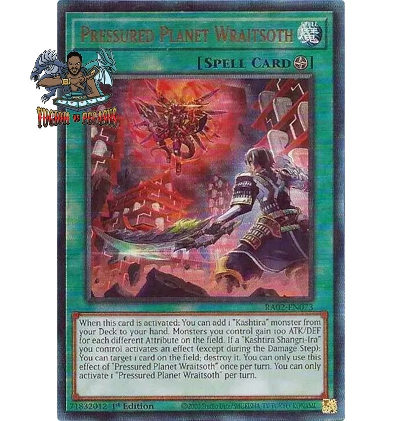 Yugioh! 1x Pressured Planet Wraitsoth RA02-EN073 Ultimate Rare 1st Ed NM - Image 1 of 1