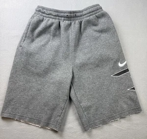 Nike Russell Wilson Sweatpants Shorts Youth XL Gray Raw Hem - Picture 1 of 10