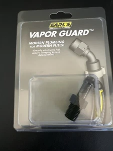 Earl's 781606 Vapor Guard Hose End 1/4 NPT Male To 3/8 Straight Angle Black Anod - Picture 1 of 3