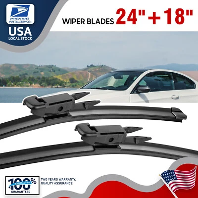 24"+18" Windshield Wiper Blades OEM Replacement For BMW 323i 2009-2011 — 第 1/4 张图片