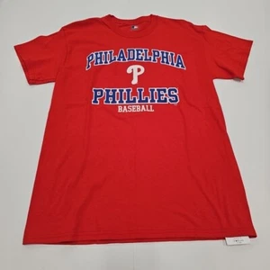 Philadelphia Phillies MLB Baseball Red Men's T-Shirt Medium New Without Tag - Picture 1 of 6