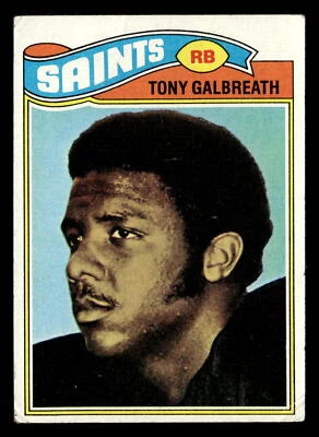 1977 Topps Tony Galbreath #257 GD New Orleans Saints Rookie - Image 1 of 2