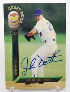 1994 Signature Rookies Draft Picks JOHN DETTMER Auto /7750 Texas Ranger #91 MiLB - Picture 1 of 5