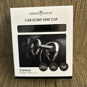 Car Vent Clip 1 Clip 3 Refills Eucalyptus Refresh Focus Scents Serene House - Picture 1 of 8