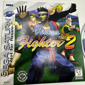 Virtua Fighter 2 Not For Resale Sega Saturn 1996 Disk With Sleeve