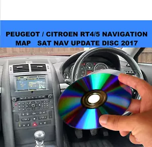 Sat Nav Latest 2017 Update CD Disc for Peugeot/Citroen with RT4/5 Navigation - Picture 1 of 1
