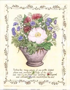 Juego de 4 plantas botánicas Fiona Butler lúpulo, ylang ylang, jazmín 11x14 pulgadas - Imagen 1 de 8