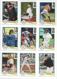 2016 PANINI DONRUSS BASEBALL 1982 DESIGN INSERT - STARS, HOF - WHO DO YOU NEED!!