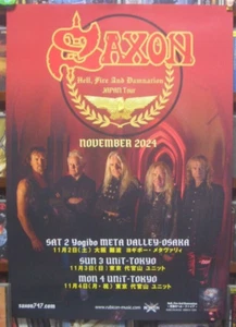 Saxon / Japan Tour 2024 Concert Original Promo Poster A2 16x23in (420x594mm) - Picture 1 of 1