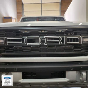 Ford Bronco Raptor 2022-2025 parrilla letras con contornos - calcomanías de vinilo pegatinas - Imagen 1 de 7