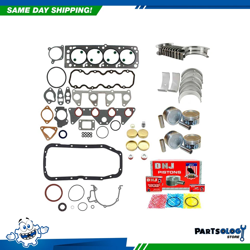 DNJ EK3149A 发动机重建套件 适用于 87-91 别克 Oldsmobile Firenza 2.0L SOHC 8v — 第 1/4 张图片