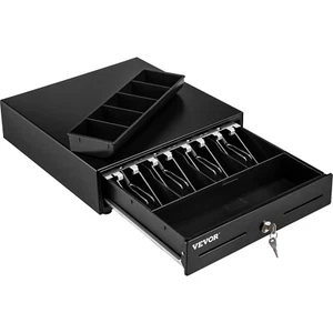 VEVOR Manual Cash Drawer Cash Register 4 Bills 5 Coins Tray POS Till Box - Picture 1 of 12