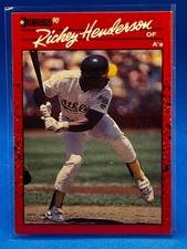 1990 Donruss Baseball Rickey Henderson #304 - Oakland Athletics