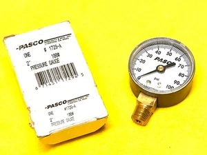 ASHCROFT PASCO 1729-A PRESSURE GAUGE 2" DIAL - 100PSI - 1/4" NPT 1729 - Picture 1 of 5