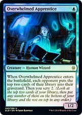 Overwhelmed Apprentice FOIL Throne of Eldraine NM Blue Uncommon CARD ABUGames