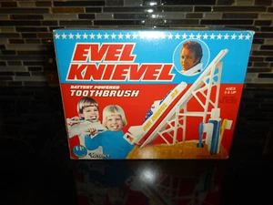 Evel Knievel Toothbrush- Kenner 1970's (RARE) - Picture 1 of 22