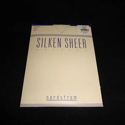 Vintage Nordstrom Silken Sheer Hosiery Pantyhose Size A Vanila White Control Top - Image 1 of 4