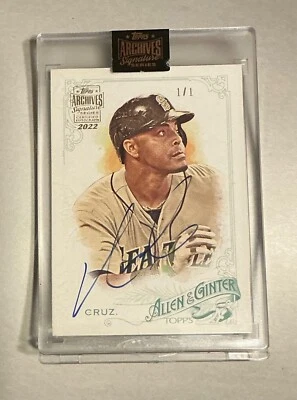 Nelson Cruz 1/1 Topps Archives Signature Series 2022! On Card Auto! Rangers - Image 1 of 2